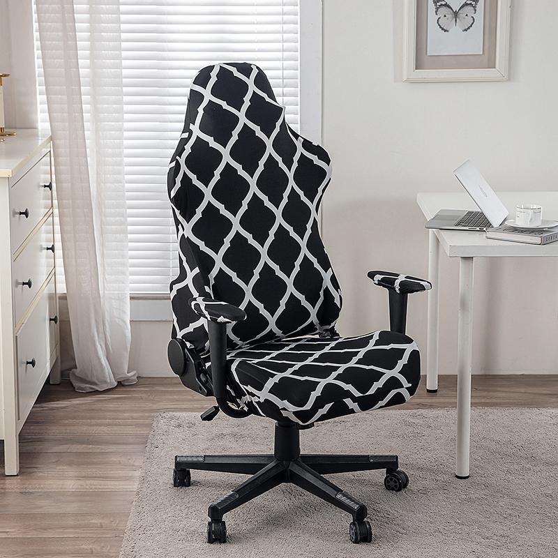 НОВЫЙ Игровой Кресло-мешок с Принтом Марокко Чехол на Сиденье Чехол на Спинку Подлокотники Защита от Грязи Эластичный Спортивный Чехол для Компьютерного Кресла