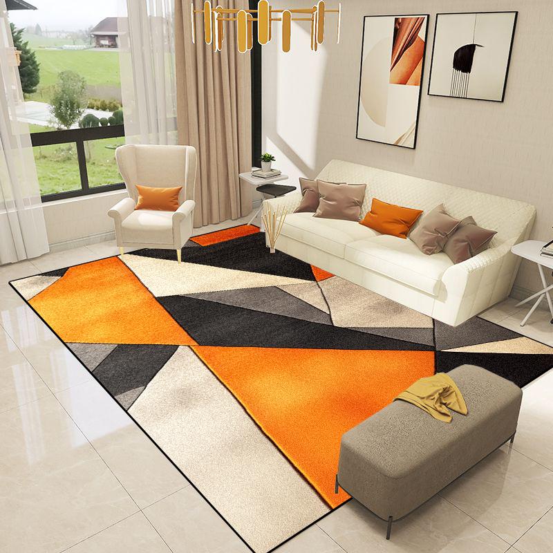 Nordic Decoration Geometry Carpets Living Room Light Luxury Rugs Home Sofa Area Floor Mat Room Decor Hallway Soft Large Carpet
