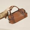 Johnature Универсальная женская сумка ручной работы из натуральной кожи в стиле ретро, большая вместимость, однотонные сумки через плечо