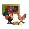 Игрушки Детское Познание Петух Курица Цыпленок Ферма Домашняя Птица Фигурки Модели Куриной Семьи Микро Ландшафт