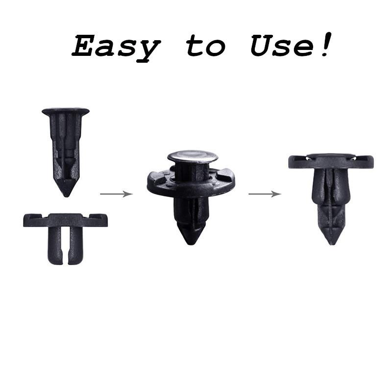 50pcs/20pcs/10pcs Fender Bumper Push-Type Retainer Rivet Car Fastener Fit for Nissan Infiniti 8mm hole Plastic Retaining Clip