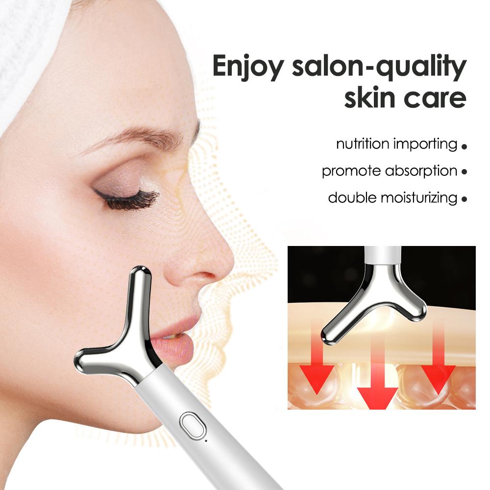 Y-shaped Face Slimming Device Electric Neck Beauty Instrument Skin Rejuvenate V Face Vibration Massager for Promote Absorption