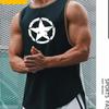 New Fashion Pure Polyester Sleeveless Shirt Vest Men's Fitness Shirt Men's Undershirt Bodybuilding Exercise Fitness Vest Fitness Men