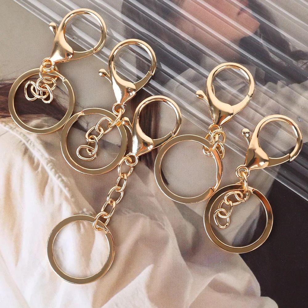 20Pcs Buckle Metal Key Chain Pendant Keychains Jewelry DIY Snap Hook Clips Key Ring  Jewelry Making