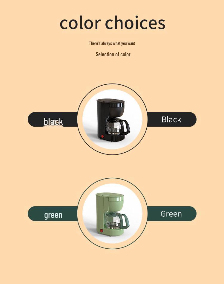 Немецкая автоматическая капельная кофеварка Homezest - Компактный кофейник в американском стиле для дома и офиса