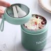 510 мл суповая чашка из нержавеющей стали, термоконтейнер для обеда, контейнер для еды с ложкой для школьников