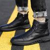 Мужские кожаные ботинки высокого качества, удобные высокие ботинки, мужские ботильоны, деловые повседневные ботинки Chelsea, Botas Zapatillas Hombre