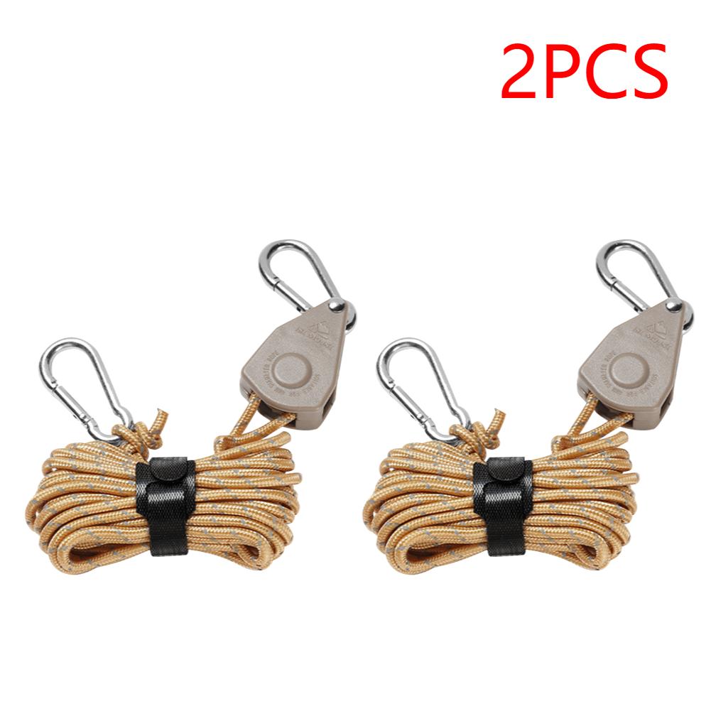 4 м регулируемый трос для кемпинговой палатки, вешалка для троса, трос для тента, подъемный трос, крюк, прочный трос, вешалка-зажим