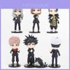 Очаровательный набор фигурок Jujutsu Kaisen с ПВХ-куклами Годжо Итадори Нобары и Мегуми