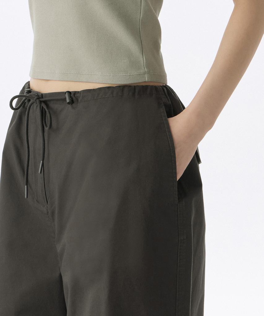 MUSINSA STANDARD WOMAN Women'S Cotton Parachute Pants [Gunmetal]