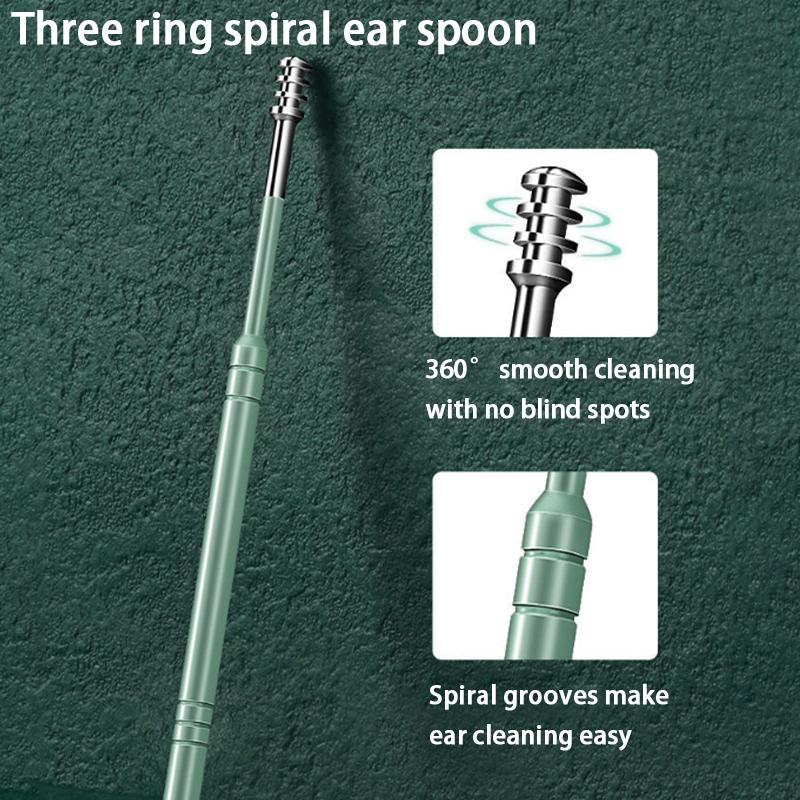 6PCS Ear Cleaning Tool Set Ear Cleaner Spoon Kit Health Care Earpick for Efficient Wax Removal for Adults and Kids