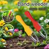 Hand Loop Weeder Tool-Ergonomic Root Remover with Stainless Steel Loop, Portable Gardening Tool for Weeding & Loosening Soil