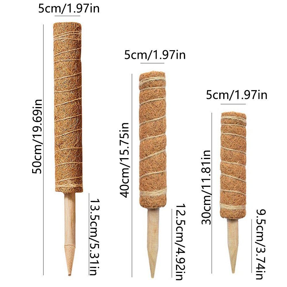 Практичные 30/40/50 см Моховые шесты Прочные Растущие вверх Кокосовые Тотемные столбы Штабелируемые Не повреждающие Моховые палки Главная
