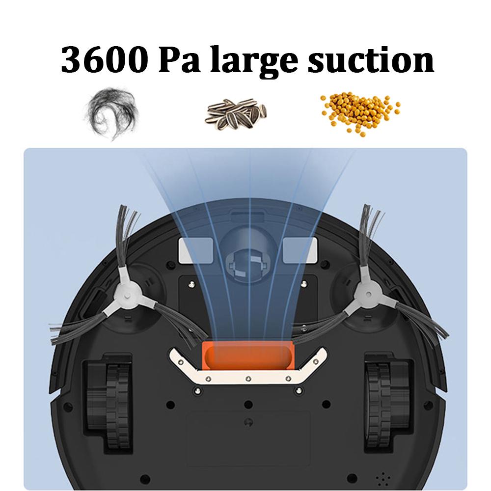 Умный робот-пылесос 3600pa, подметальная машина, приложение с автозарядкой, дистанционное управление, зона навигации на карте, подметание для домашней уборки роботом