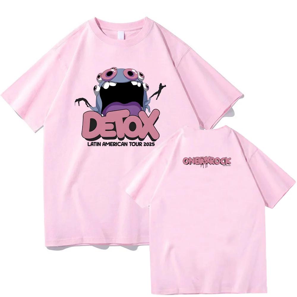 ONE OK ROCK Detox Europban Tour Summer Extralarge Hip Hop Harajuku YK22026 Summer Pure Cotton 100 Printed Loose Tshirt