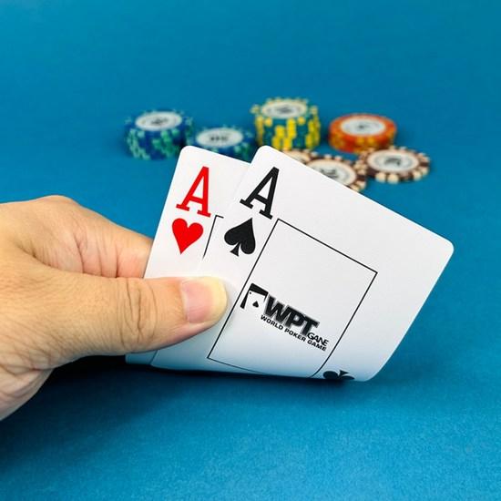 Jingood 12 Piece Set Texas Hold'em Card WPT Game Official Card Trump Poker Plastic PVC Large Letter, Popular Korean Game