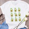 Women Graphic Avocado Cat Printing Cartoon Fruit Clothes Floral Lady Clothing Female Tees Print Tops T Shirt Womens T-Shirt