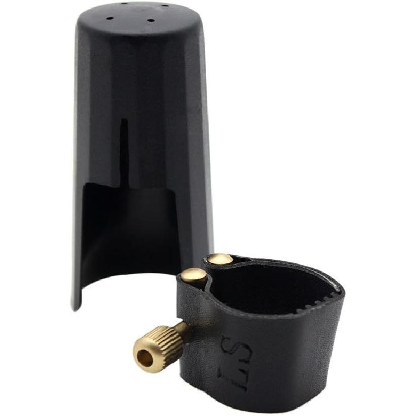 Andoer Alto Saxophone Ligature Fastener Compact Durable Artificial Leather for Alto Saxophone Rubber Mouthpiece