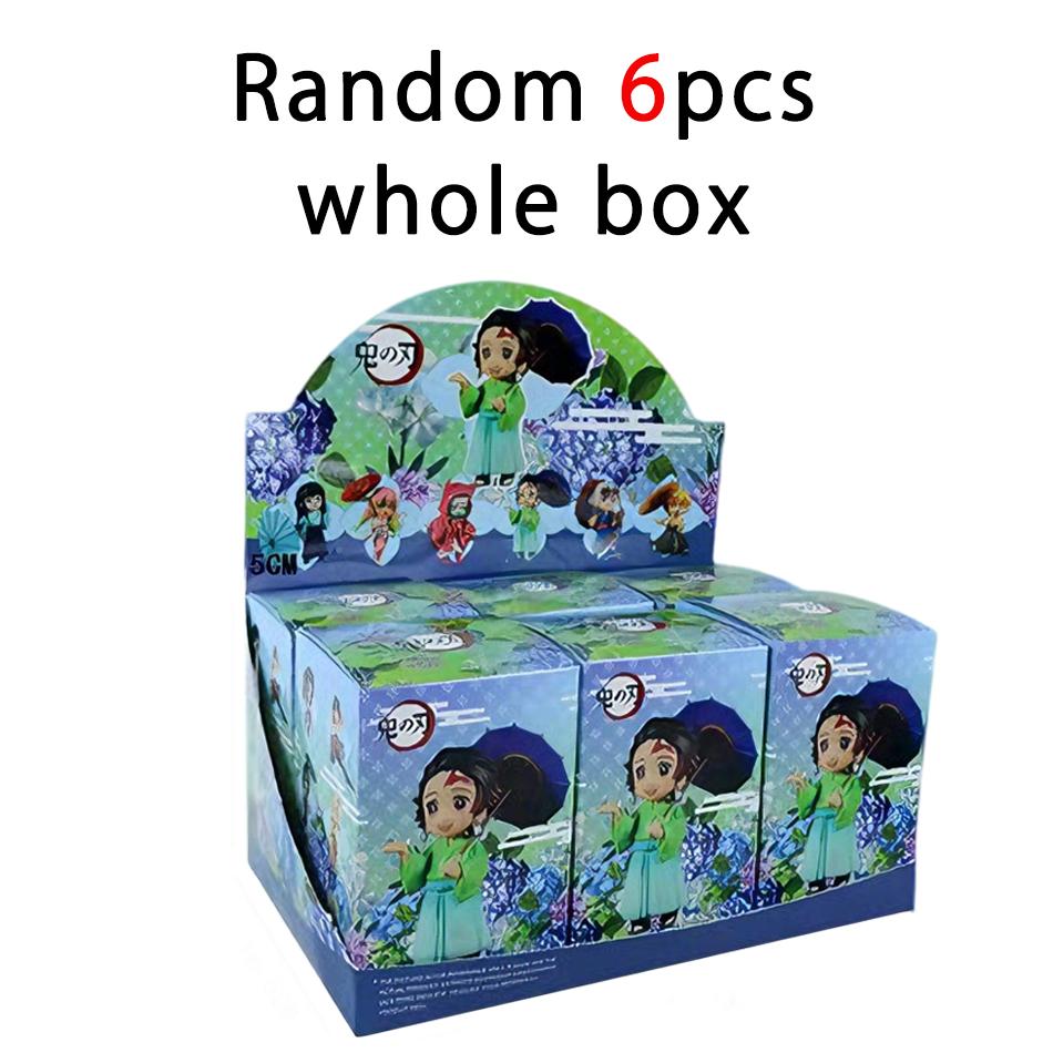 В наличии 12 см кавайная Серия сливового дождя из Клинок, рассекающий демонов, с коробкой, ручная работа, модель, фигурка-орнамент-подарок, нет Яиба, Камадо, Незуко