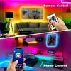 Светодиодная лента RGBIC, Bluetooth luces, светящаяся на Рождество, украшение для гостиной, лента, освещение, гибкая лампа