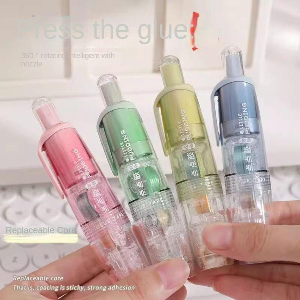 Press-type Dispensing Glue Eraserable Double-Sided Glue Portable School Supplies Students