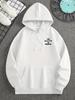 Men'S Autumn And Winter Hoodie with Letter Print Design, Versatile And Casual Loose-Fitting Sweatshirt