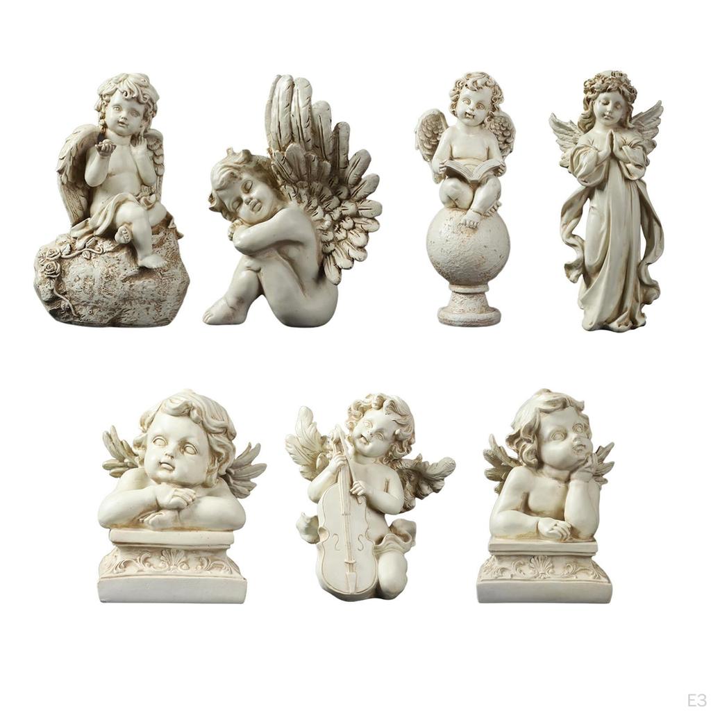 Статуя ангела, креативные фигурки, статуи ангелов, миниатюры, декор, сказочный сад