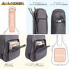 CAHAYA Acoustic Guitar Gig Bag with Neck Pillow, 18mm Sponge (Patent No. 007468509-0002), Semi-Hard Acoustic Guitar Case with Five Large Pockets, Shou