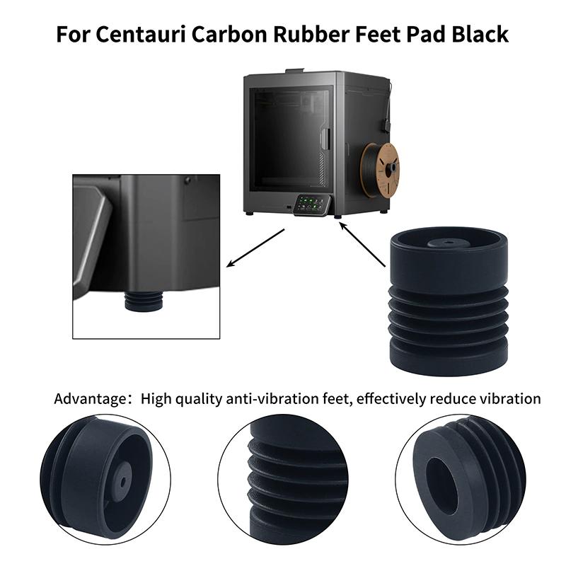 1/4 шт. Антивибрационные ножки для 3D-принтера Elegoo Centauri Carbon Мягкие и эластичные ножки Запасные части для 3D-принтера