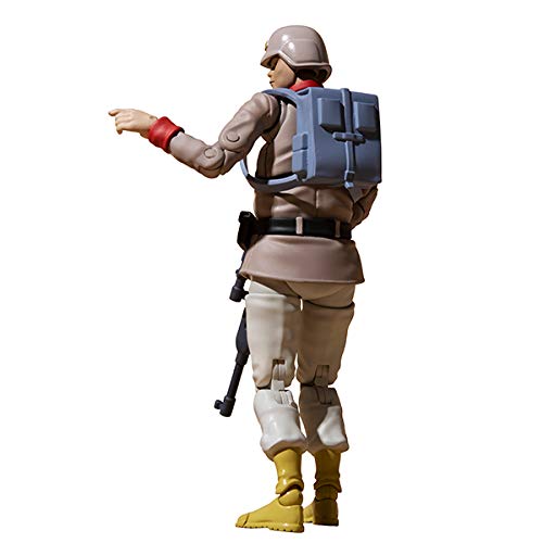 Военный мобильный костюм Гандам Земные силы Федерации Генерал Солдат 02 Подвижная фигурка GMG. (Поколение Гандама) 1/18