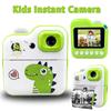 New Mini Dinosaur Kids Camera Instant Printing Thermal Paper Printing Digital Video Camera for Children  Cameras for Photography