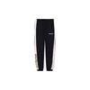 Sports Lifestyle Series Color Block Knitted Big Logo Sports Pants Men Pants Black AKLSA43-2