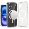 Новый прозрачный чехол для MagSafe для iPhone 17Air 16 15 14 13 12 11 Pro Max, противоударный чехол для беспроводной зарядки с магнитной функцией