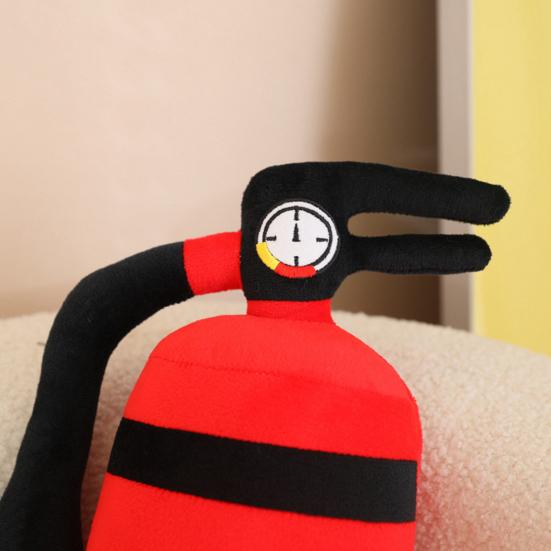 Fire-Extinguisher Plush Toy Soft Sofa Neck & Back Cushion Cartoon Cylindrical Stuffed Pillow