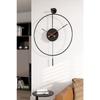 Tiktok Plus 60 Cm Black, Modern Decorative Pendulum Metal Wall Clock