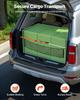 Cargo Bar, Ratcheting Cargo Bars Adjustable from 1016mm to 1854mm, Heavy-duty Steel Cargos Stabilizer with Storage Net & Divider Bar, Telescoping Load