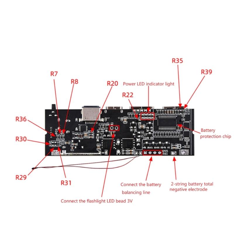 Мобильный модуль питания с двумя портами Type-C PD60W/100W с двусторонней быстрой зарядкой для деловых путешественников и энтузиастов гаджетов