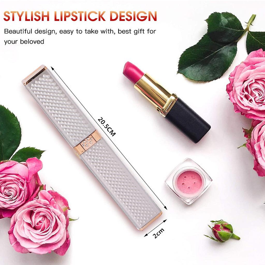 Женский электрический триммер для бровей 2 в 1, перезаряжаемая бритва для губ, устройство для удаления волос на лице