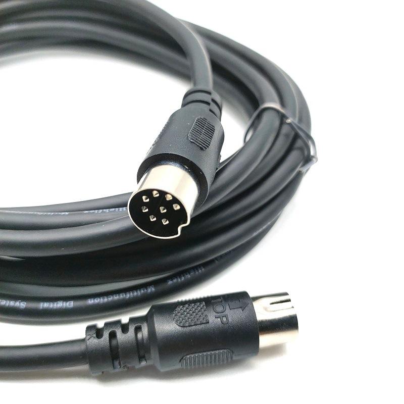 DIN8PIN Male To Male Компьютерный/медицинский аппарат Большой DIN Pass Edge 8PIN кабель