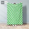 Одеяло в шахматную клетку, фланелевое флисовое зеленое клетчатое одеяло для дивана, декоративное мягкое пушистое покрывало, теплое