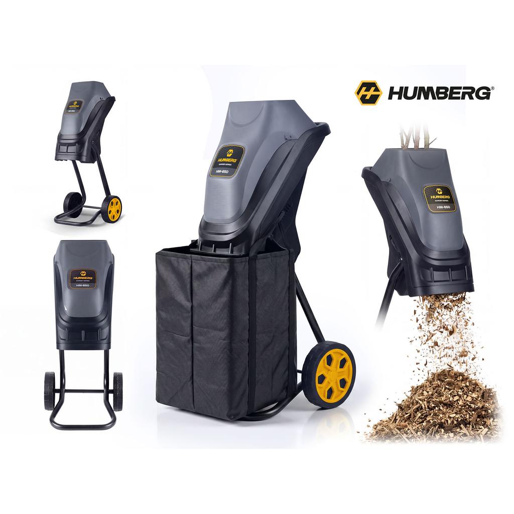 Rozdrabniacz Do Gałęzi Elektryczny Rębak 2500 W + 2X Worek 45L Humberg Hm-650
