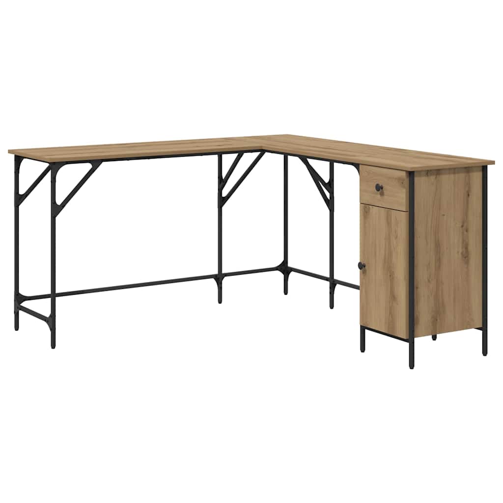 Artisan Oak Desk 141 x 141 x 75 cm Particleboard