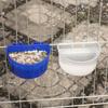 Splash-proof Parrot Water Food Cup Hanging Bird Hanging Feeding Cup  for Pigeons Parrots Canaries