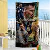 Messi Customized Name Beach Towel Super Soft & Absorbent Ideal for Travel Outdoor Swim Pool Yoga Surf Camping Hiking Gym Gift Holiday