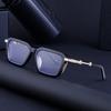Retro Sunglasses Men'S Steampunk Style Square Sunglasses Fashion Small Frame Glasses Trendy Cool Shades