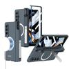 Для Magsafe Беспроводная Зарядка Магнитный Шарнирный Чехол для Samsung Galaxy Z Fold 7 6 4 5 Жесткая ПК Крышка с Подставкой и Держателем для Стилуса