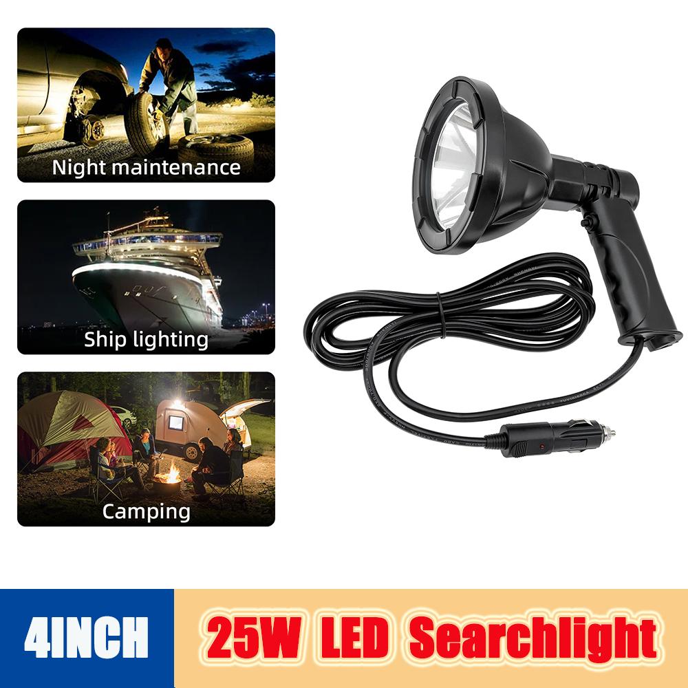 Мощный светодиодный прожектор для охоты, водонепроницаемый фонарик, ксеноновый прожектор HID, портативный супер яркий рабочий свет для кемпинга, рыбалки