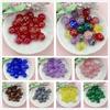 Sugar With Hole Craft DIY Acrylic Jelly Colored For Necklace Earrings Making DIY Beading Accessory 20Pcs Round Beads 11.2mm Handmade Material  Beads