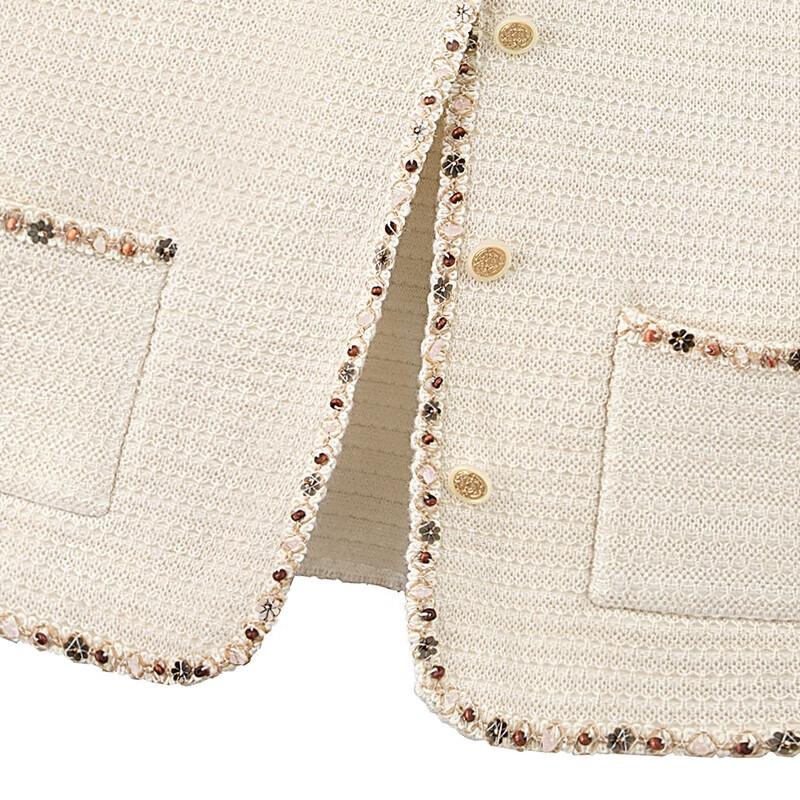 Women's Elegant Single-Breasted Knitted Vest