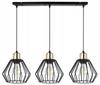 Hanging Lamp, Ceiling Chandelier, Wire Shade, Led
